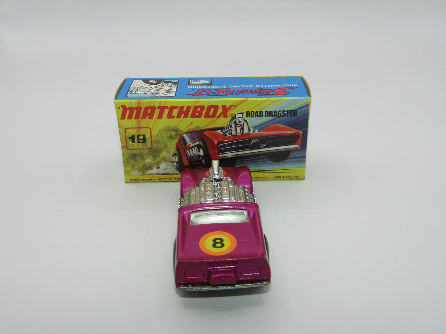 Matchbox Superfast 19B Road Dragster MATT Metallic LIGHT Purple