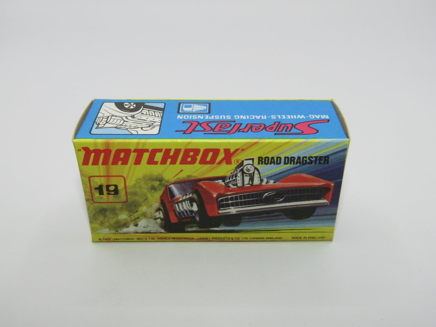 Matchbox Superfast 19B Road Dragster MATT Metallic LIGHT Purple
