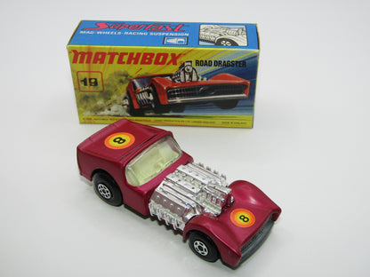 Matchbox Superfast 19B Road Dragster MATT Metallic DARK Purple
