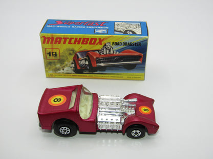 Matchbox Superfast 19B Road Dragster MATT Metallic DARK Purple