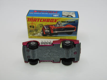 Matchbox Superfast 19B Road Dragster MATT Metallic DARK Purple