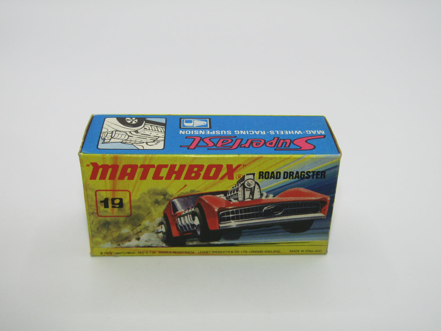 Matchbox Superfast 19B Road Dragster MATT Metallic DARK Purple