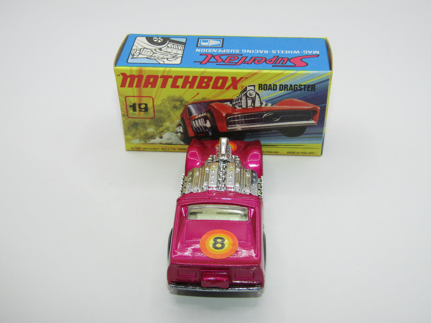 Matchbox Superfast 19B Road Dragster Metallic Light Pinky Purple