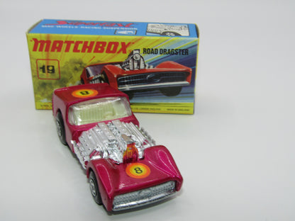 Matchbox Superfast 19B Road Dragster Metallic BRIGHT Purple