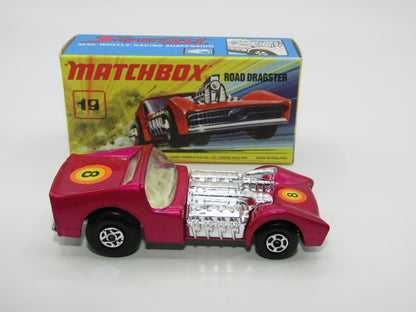 Matchbox Superfast 19B Road Dragster Metallic BRIGHT Purple