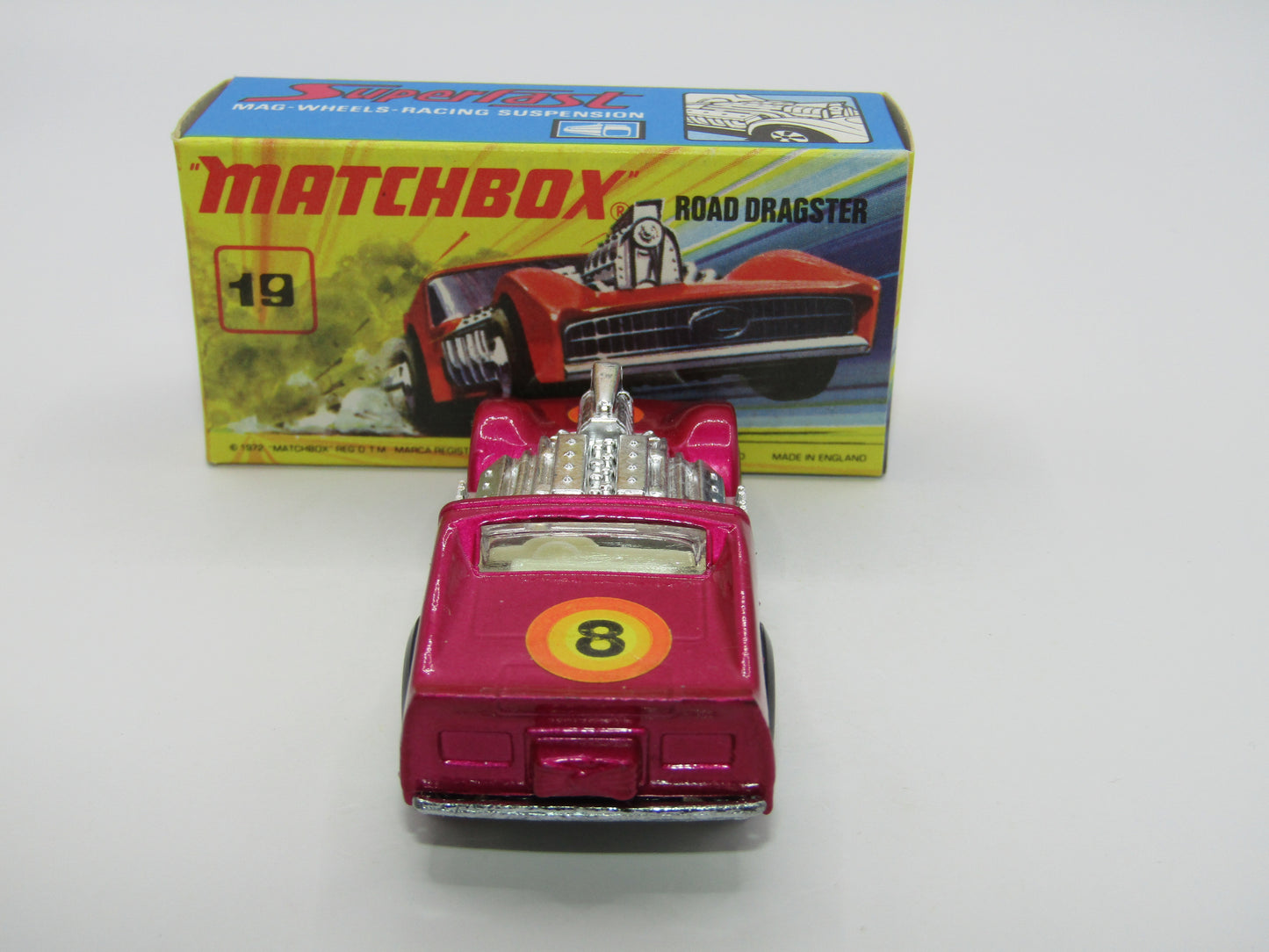 Matchbox Superfast 19B Road Dragster Metallic BRIGHT Purple