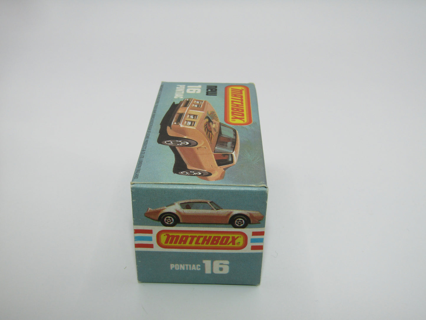 Matchbox Superfast No 16B Pontiac CHAMPAGNE Gold, Dot Dash Wheels, Unpainted Base
