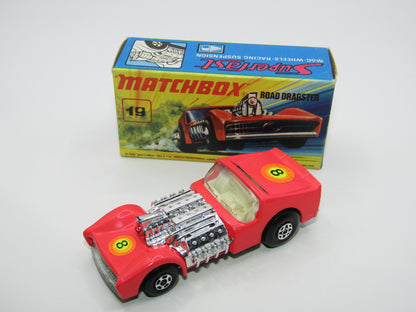 Matchbox Superfast 19B Road Dragster DAYGLOW LIGHT PINK