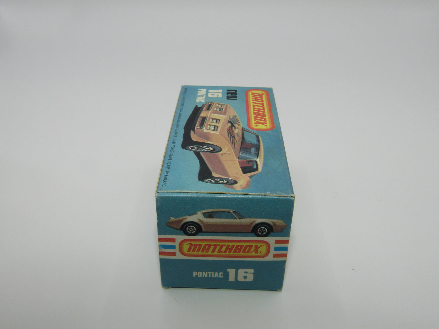 Matchbox Superfast No 16B Pontiac Tan, No Label, Dot Dash Wheels, Unpainted Base