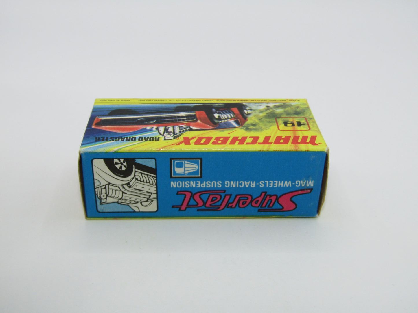 Matchbox Superfast 19B Road Dragster DAYGLOW LIGHT PINK
