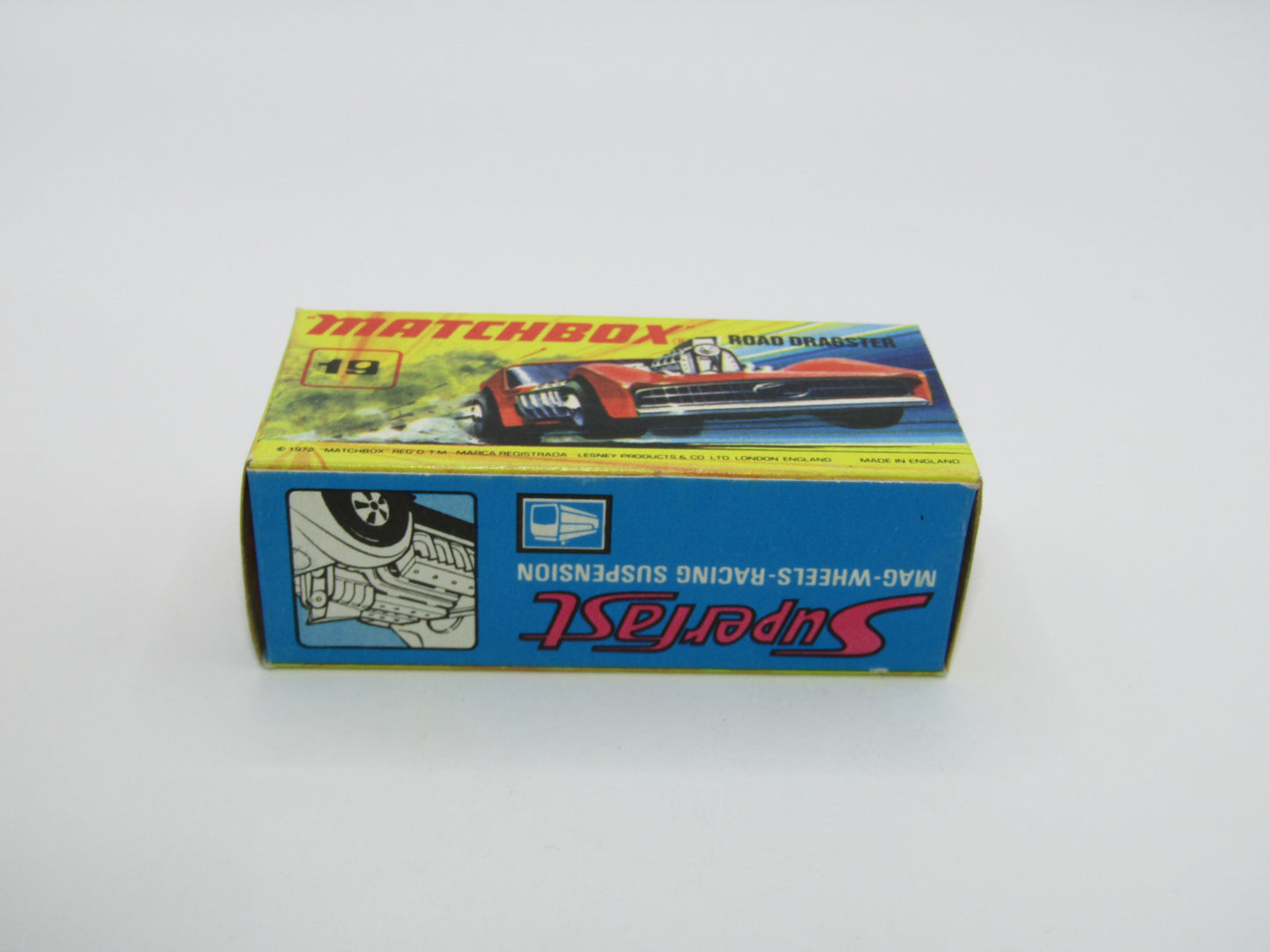 Matchbox Superfast 19B Road Dragster DAYGLOW LIGHT PINK