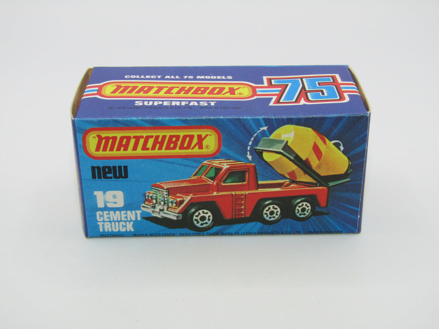 Matchbox Superfast No 19C Cement Truck 4 RUNG LADDER - Box Matcher