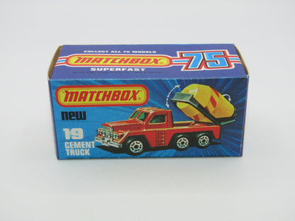Matchbox Superfast No 19C Cement Truck 4 RUNG LADDER - Box Matcher