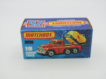 Matchbox Superfast No 19C Cement Truck 4 RUNG LADDER - Box Matcher
