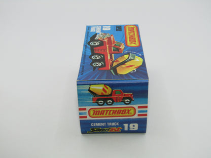 Matchbox Superfast No 19C Cement Truck 4 RUNG LADDER - Box Matcher