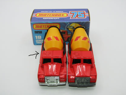 Matchbox Superfast No 19C Cement Truck - REVERSED Barrel Stripe
