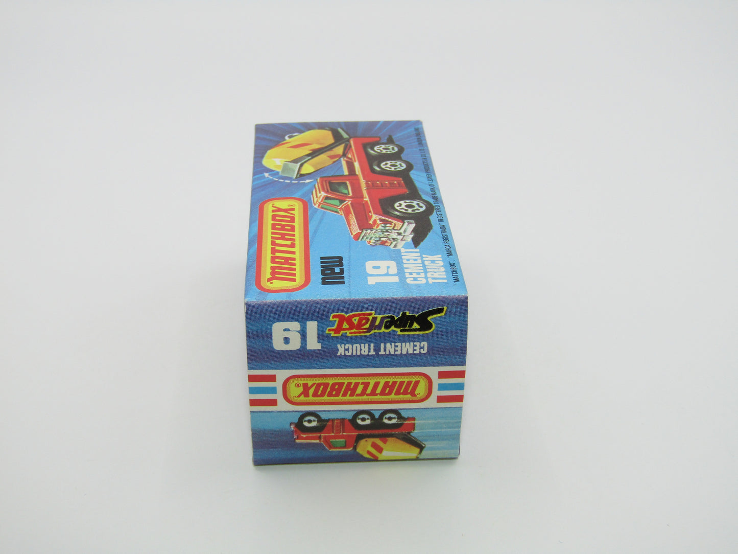 Matchbox Superfast No 19C Cement Truck - REVERSED Barrel Stripe