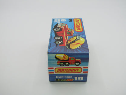 Matchbox Superfast No 19C Cement Truck - REVERSED Barrel Stripe