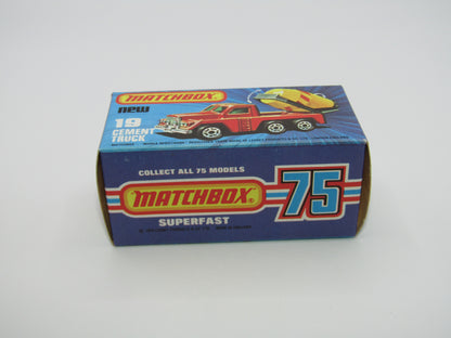 Matchbox Superfast No 19C Cement Truck - REVERSED Barrel Stripe