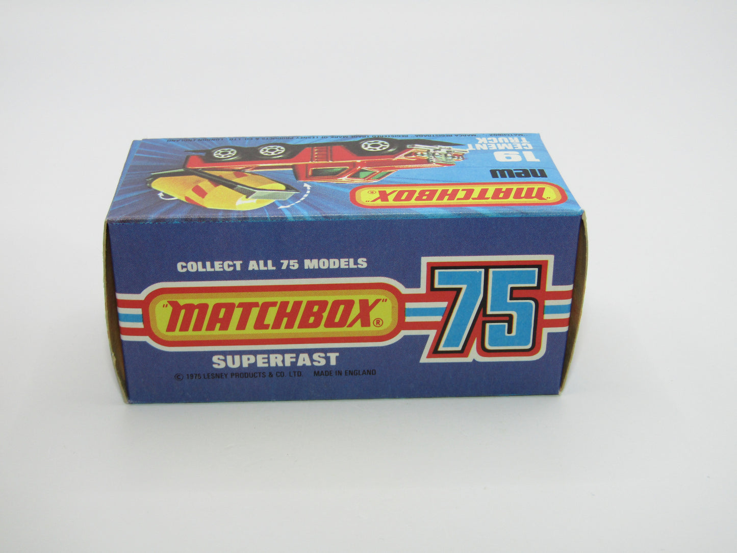 Matchbox Superfast No 19C Cement Truck PURPLE Windows LEMON Barrel