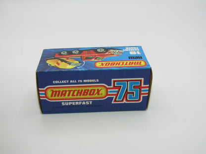 Matchbox Superfast No 19C Cement Truck Red BLACK Stripes on Barrel