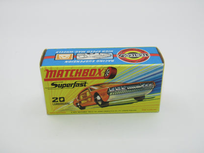 Matchbox Superfast No 20A Lamborghini Marzal Yellow BULLS Head Label