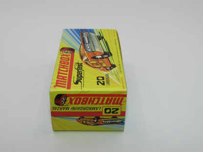 Matchbox Superfast No 20A Lamborghini Marzal Yellow BULLS Head Label