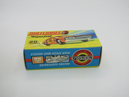 Matchbox Superfast No 20A Lamborghini Marzal Yellow BULLS Head Label