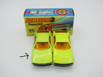 Matchbox Superfast No 20A Lamborghini Marzal LIGHT Yellow