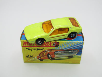 Matchbox Superfast No 20A Lamborghini Marzal LIGHT Yellow