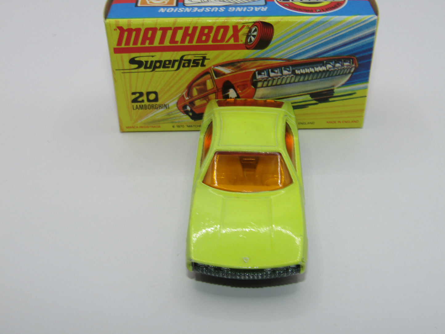 Matchbox Superfast No 20A Lamborghini Marzal LIGHT Yellow