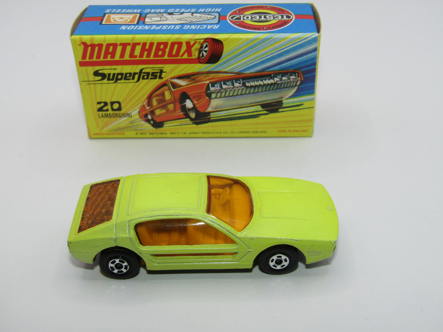 Matchbox Superfast No 20A Lamborghini Marzal LIGHT Yellow