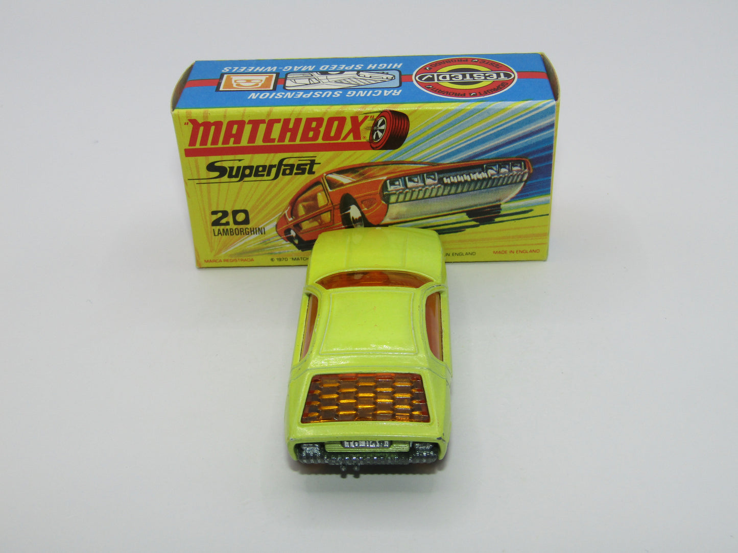 Matchbox Superfast No 20A Lamborghini Marzal LIGHT Yellow