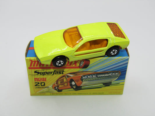Matchbox Superfast No 20A Lamborghini Marzal Dark Yellow