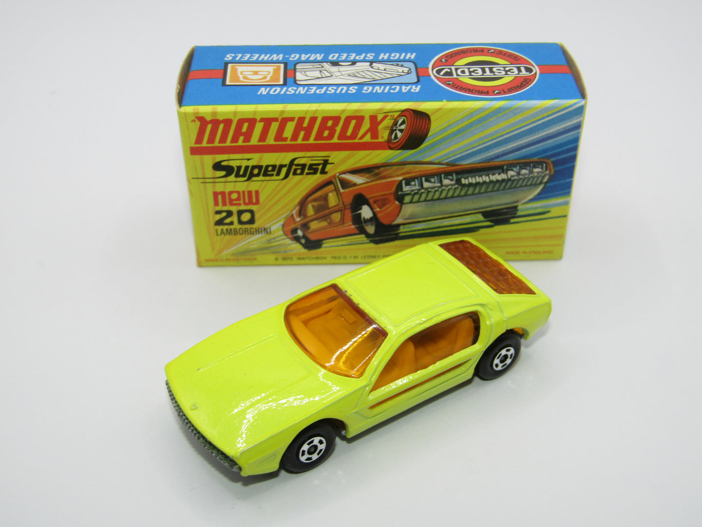 Matchbox Superfast No 20A Lamborghini Marzal Dark Yellow