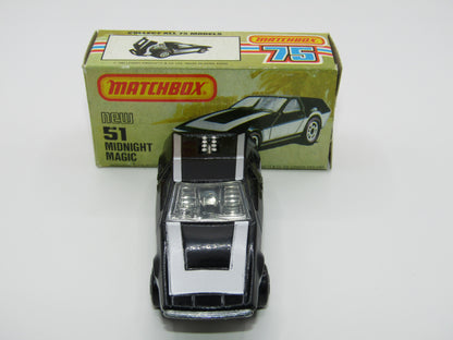 Matchbox Superfast No 51D Midnight Magic UNPAINTED Base, USA Picture Box