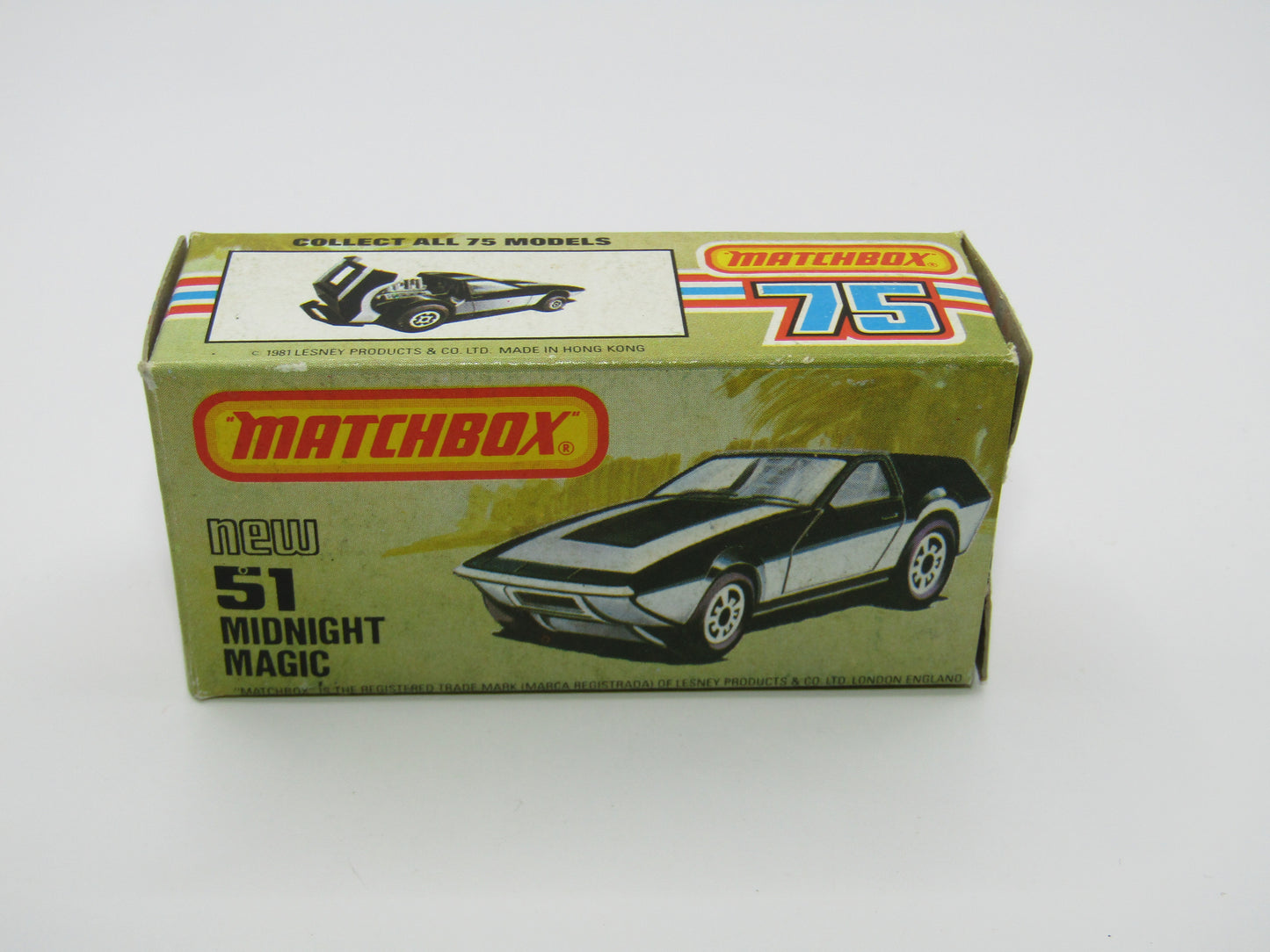 Matchbox Superfast No 51D Midnight Magic UNPAINTED Base, USA Picture Box