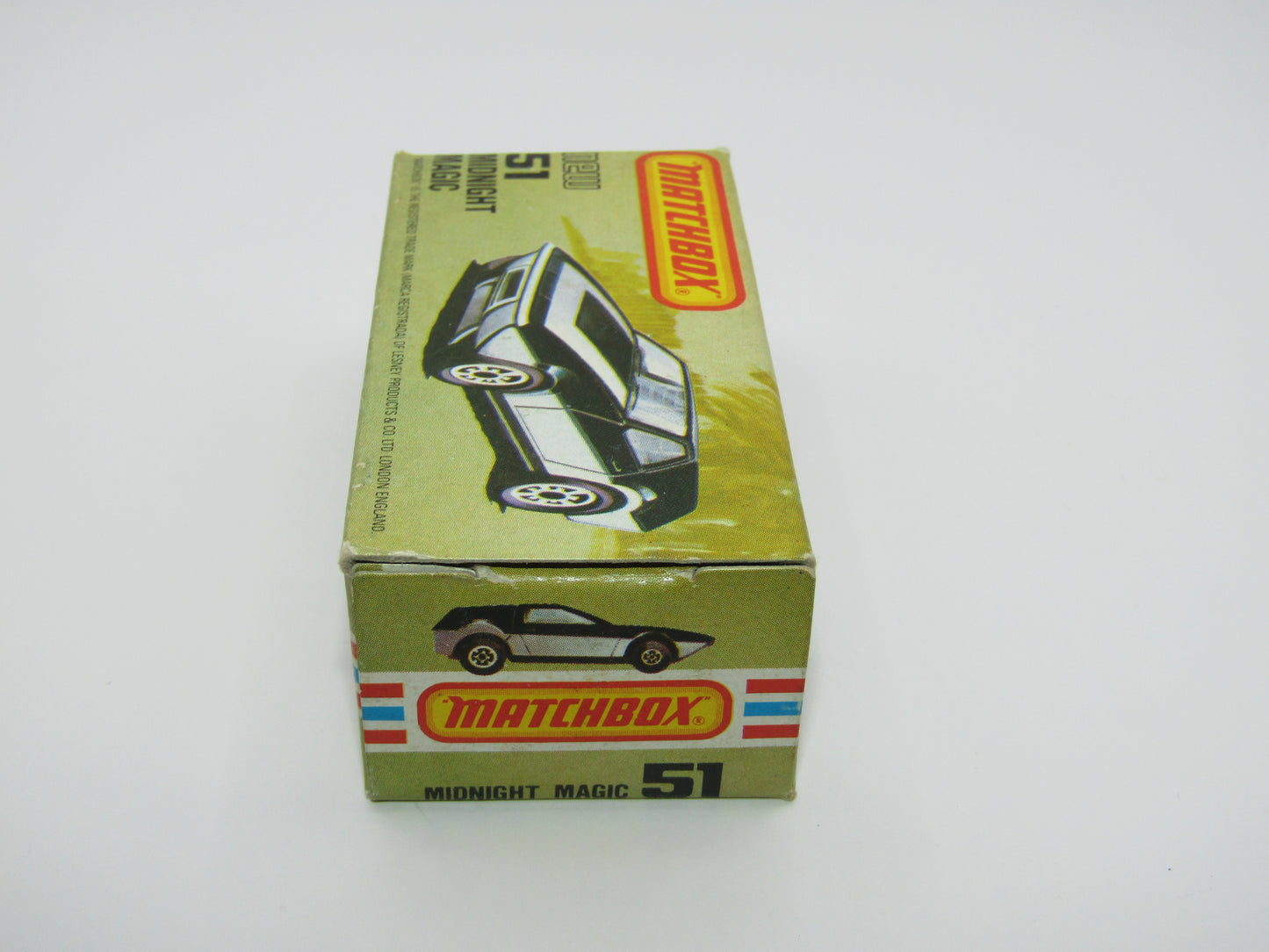 Matchbox Superfast No 51D Midnight Magic UNPAINTED Base, USA Picture Box