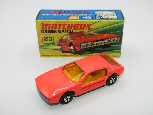 Matchbox Superfast No 20A Lamborghini Marzal SILVER PAINTED Base