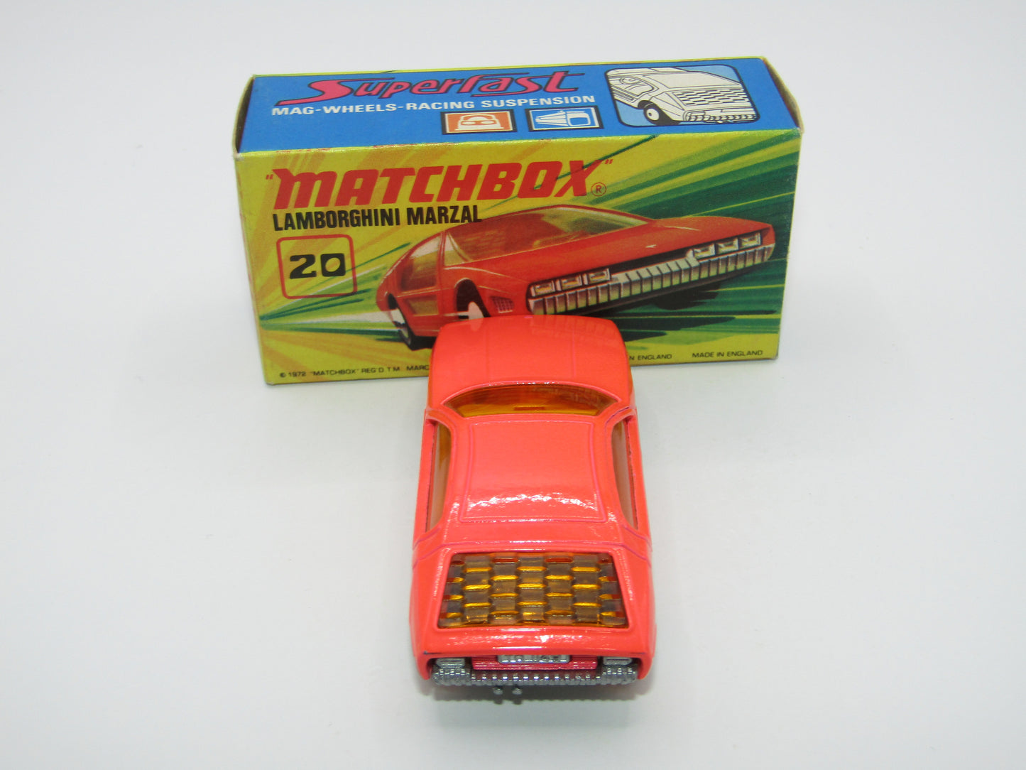 Matchbox Superfast No 20A Lamborghini Marzal SILVER PAINTED Base