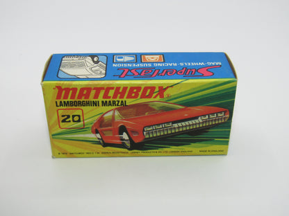 Matchbox Superfast No 20A Lamborghini Marzal SILVER PAINTED Base