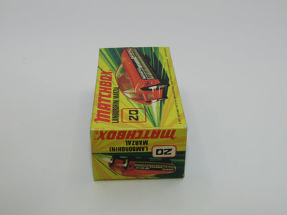 Matchbox Superfast No 20A Lamborghini Marzal SILVER PAINTED Base