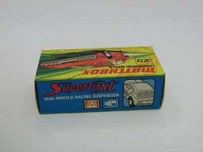 Matchbox Superfast No 20A Lamborghini Marzal SILVER PAINTED Base