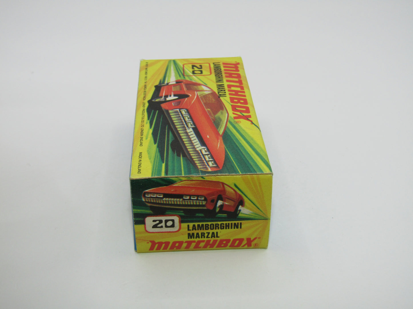 Matchbox Superfast No 20A Lamborghini Marzal SILVER PAINTED Base