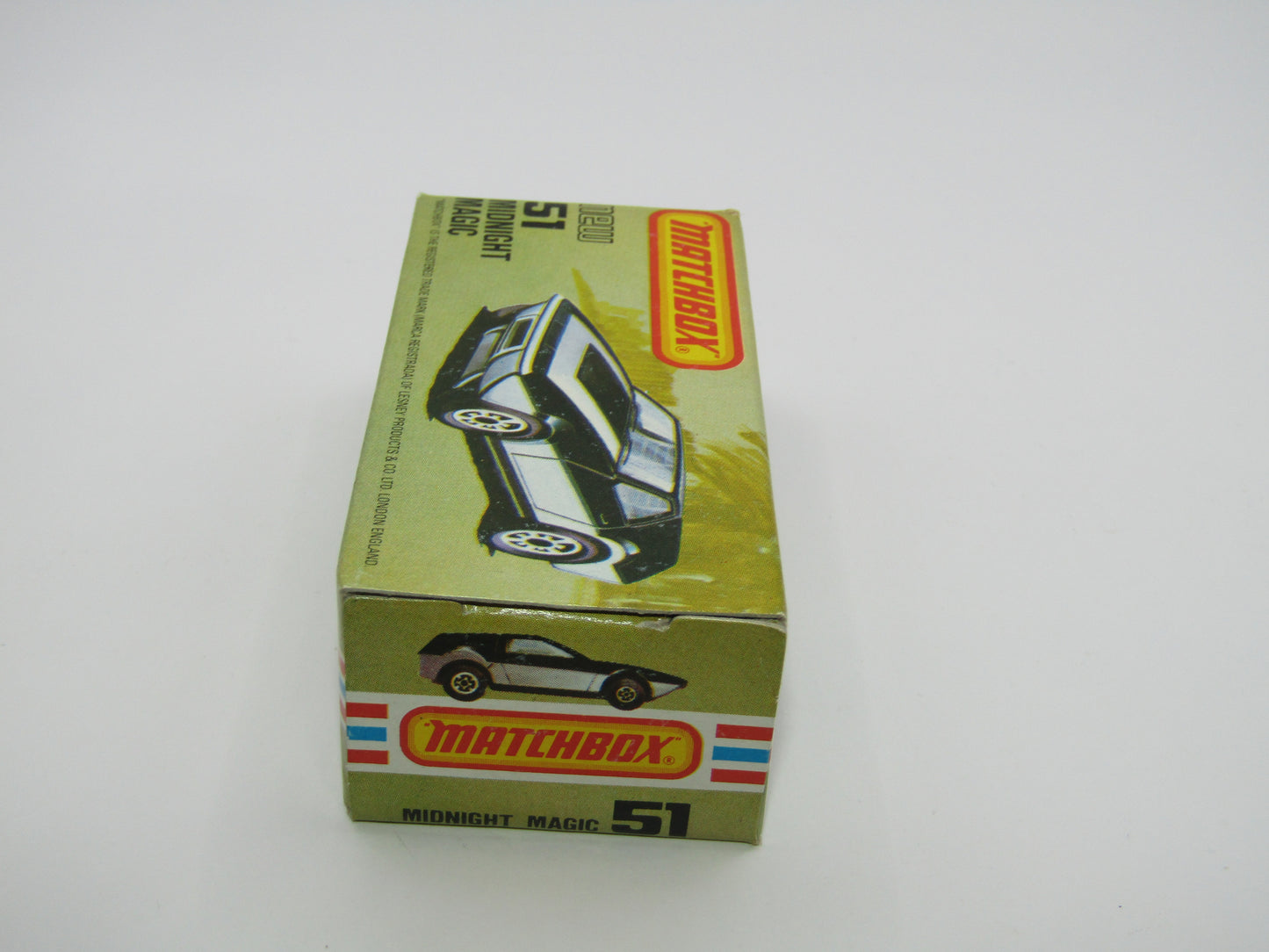 Matchbox Superfast No 51D Midnight Magic, Pearly Silver Base, USA Picture Box