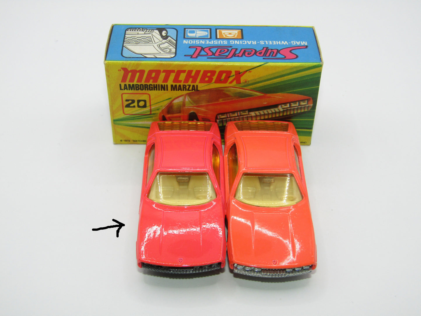 Matchbox Superfast No 20A Lamborghini Marzal Light AMBER Windows (A)