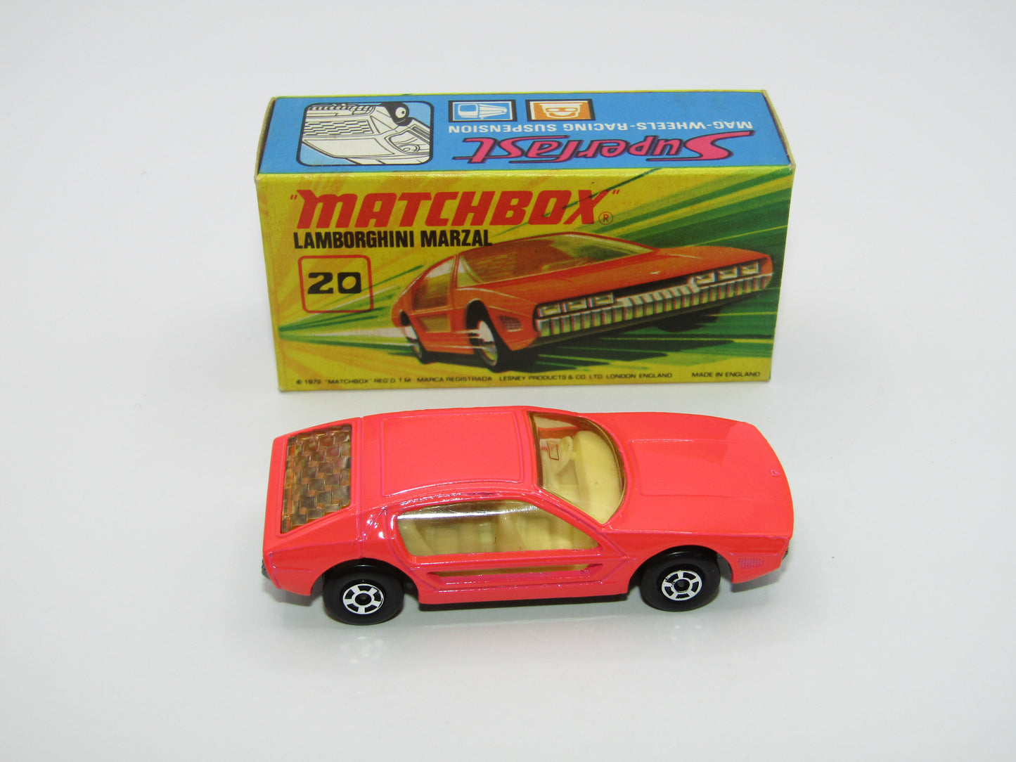 Matchbox Superfast No 20A Lamborghini Marzal Light AMBER Windows (A)