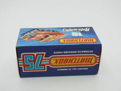 Matchbox Superfast No 16A Badger, Olive Green, Cream Radar, Unpainted Base