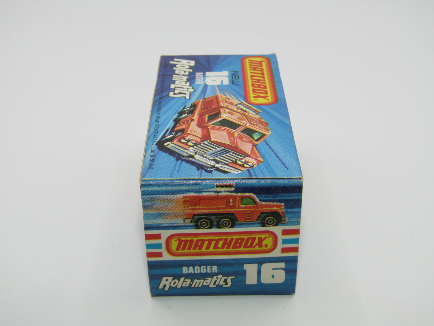 Matchbox Superfast No 16A Badger, Olive Green, Cream Radar, Unpainted Base