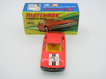 Matchbox Superfast No 20A Lamborghini Marzal Salmon Racing Special Labels